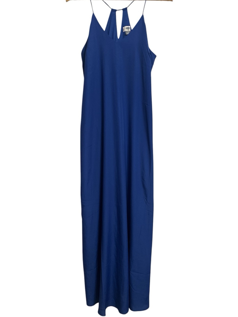 Old Navy Woman’s Royal Blue Maxi Slip Dress Size Small V Neck Party Summer